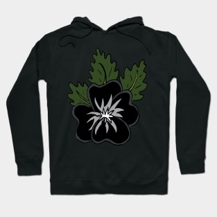 Single wild pansy cartoon flower illustration Hoodie